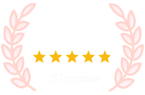 4.4 stars, 157 reviews on Google Play